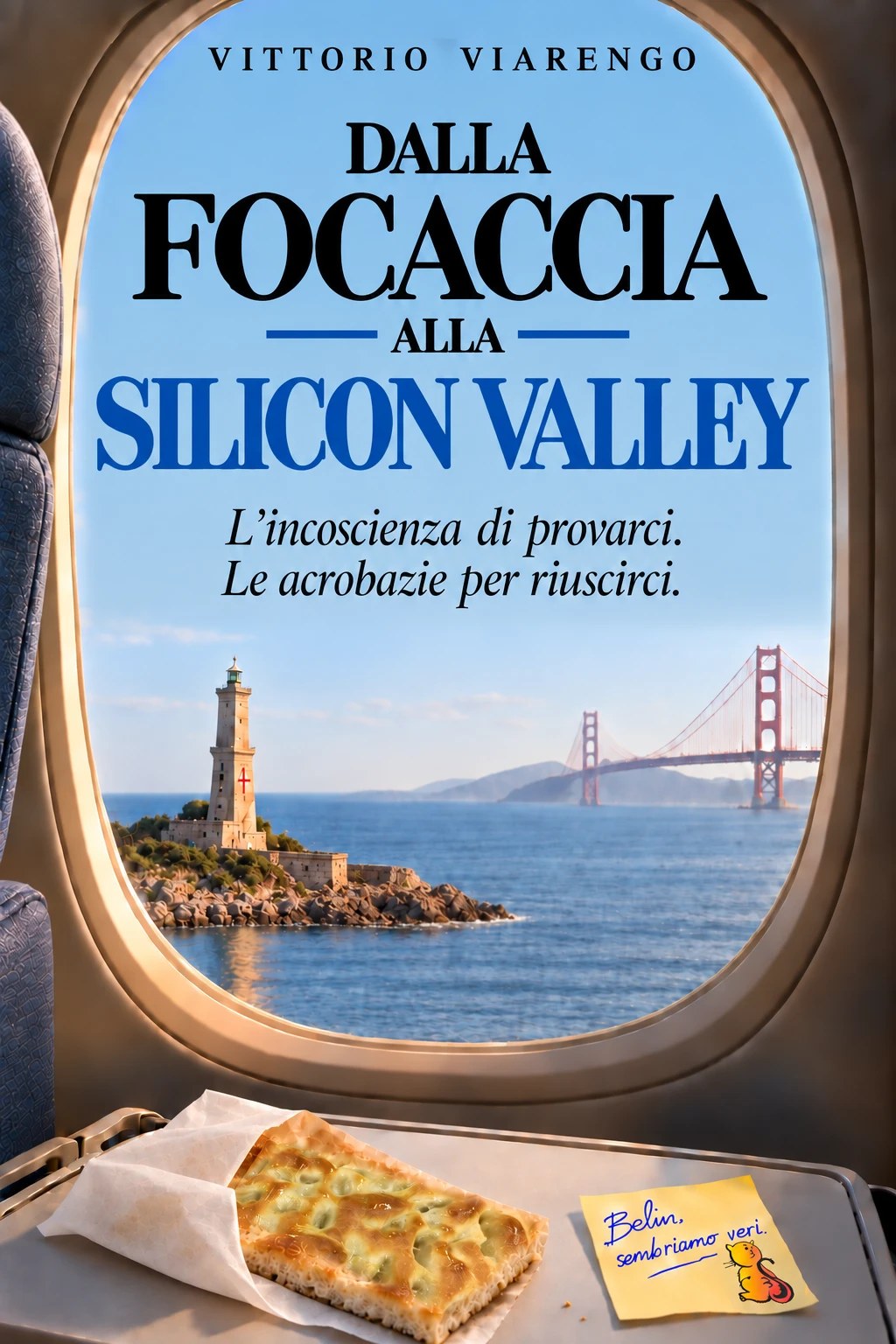 Copertina di Dalla Focaccia alla Silicon Valley, un memoir di Vittorio Viarengo